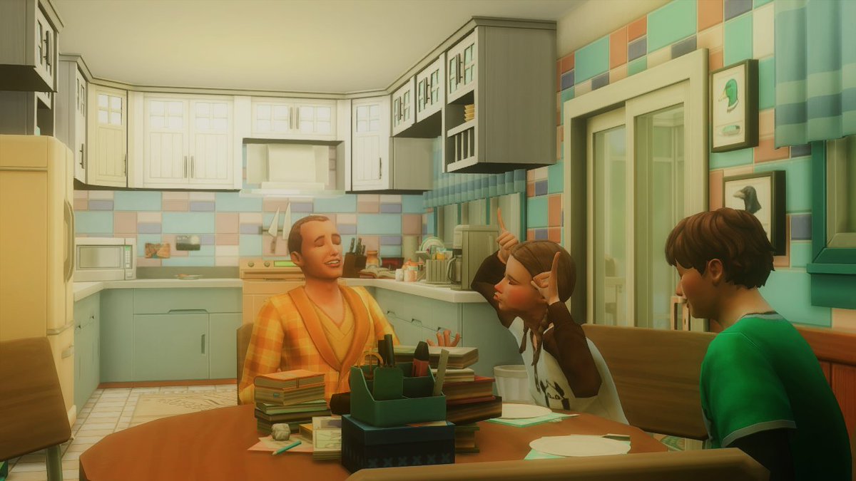 sliceoflifesims's tweet photo. First day of School for the Wright #sims4 #losims #ts4 #ShowUsYourSims https://t.co/vLRkVoqSSG