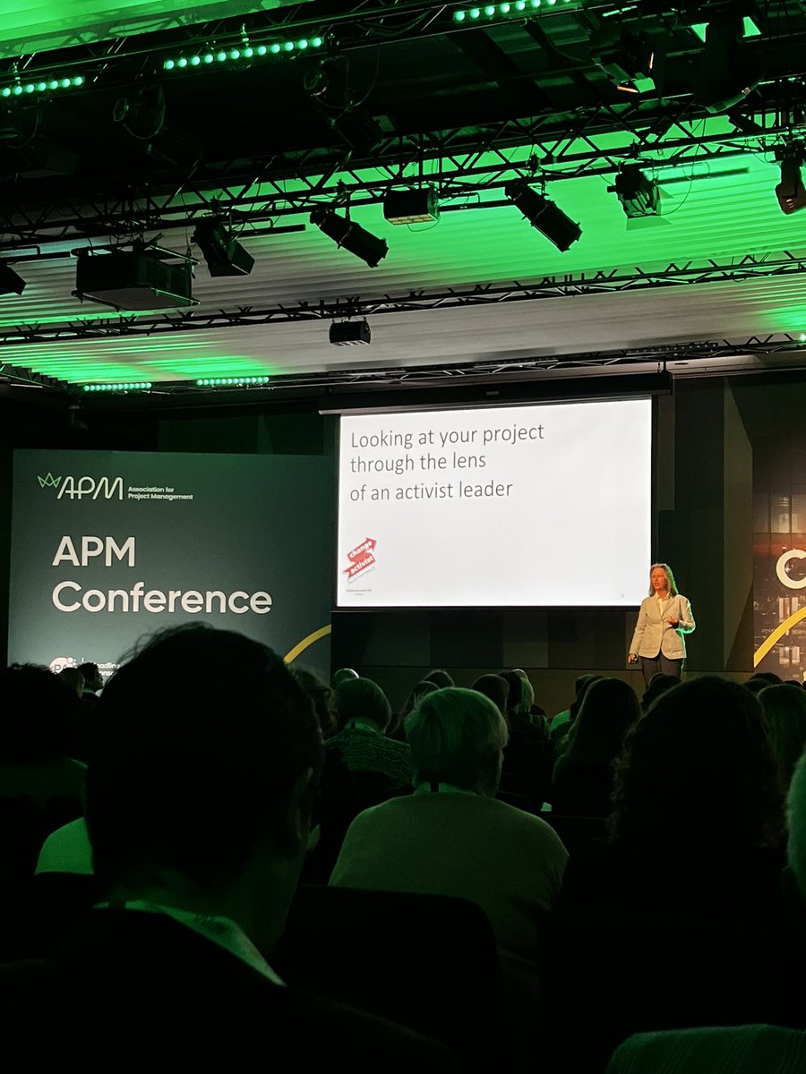 Really inspiring presentation from @MagicCarmel today on how to become a change activist in the workplace at the @APMProjectMgmt #apmconference
