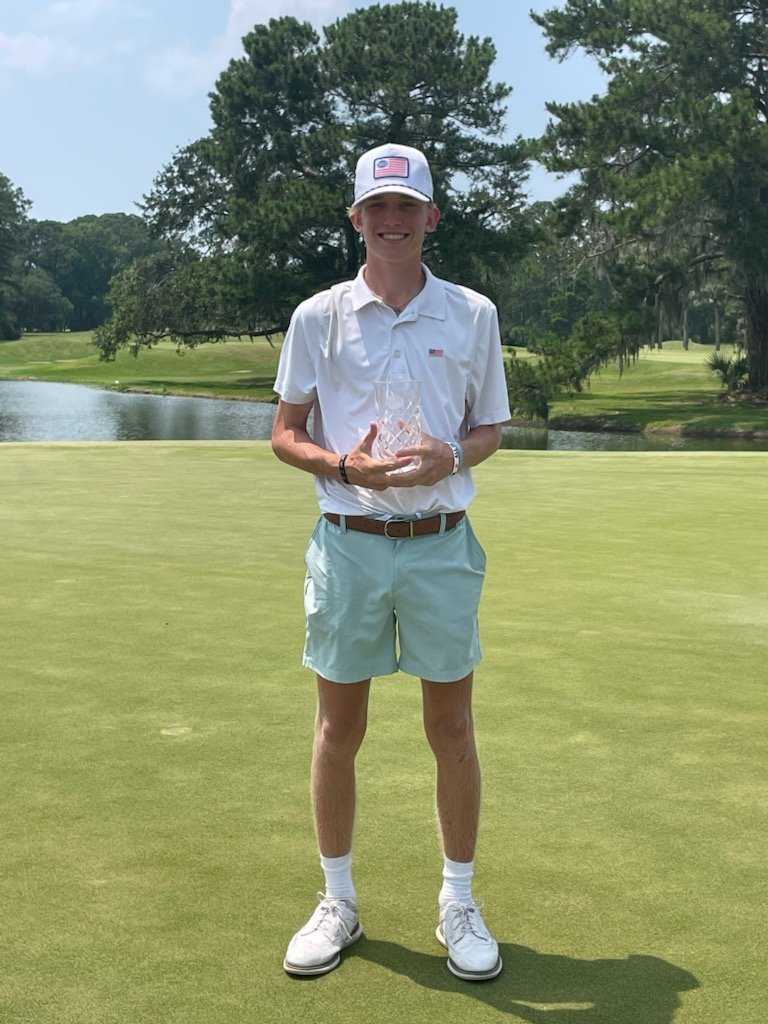 Congrats to NG golfer Landon Noble on his T5 finish at his first AJGA event of the summer! Landon shot 69 today  and he is now fully exempt into  any AJGA event he applies to enter! Great job Landon and GO VIKINGS!⛳️