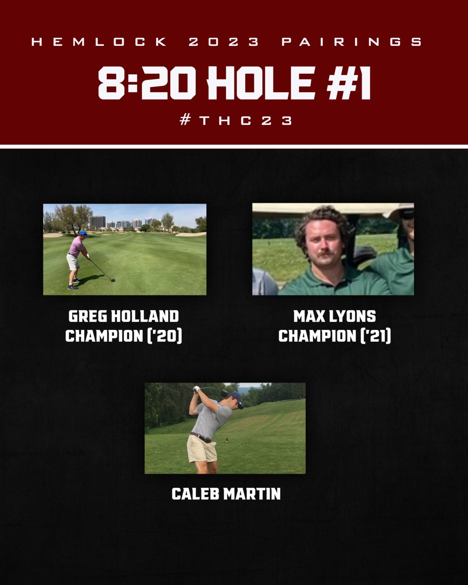 HemlockThe's tweet photo. Our 3rd group features two more former champions paired together with one of the more experienced Hemlock participants. This group promises to deliver some fireworks of all different shapes and colors. This could be a featured group for the everyday fan #THC23 https://t.co/NVrvJlzpqY