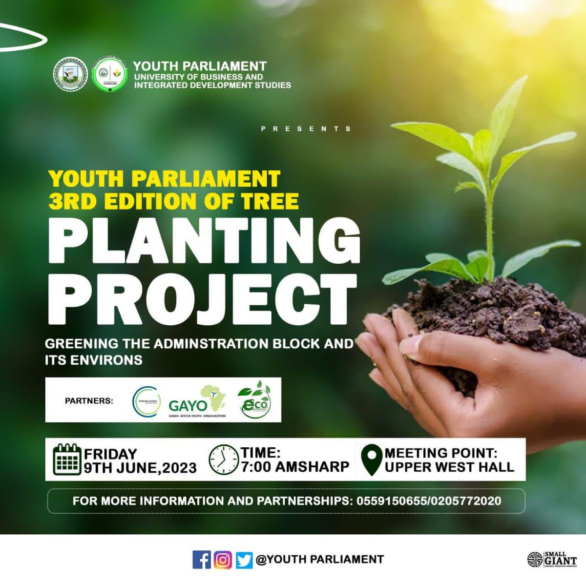 ClimateAAC's tweet photo. Prior to launching the Campus Climate Ambassadors Network (CCAN) at Simon Diedong Dombo University of Business and Development Studies (SDD-UBIDS) on 10th June, 2023, https://t.co/lj4U466sN5