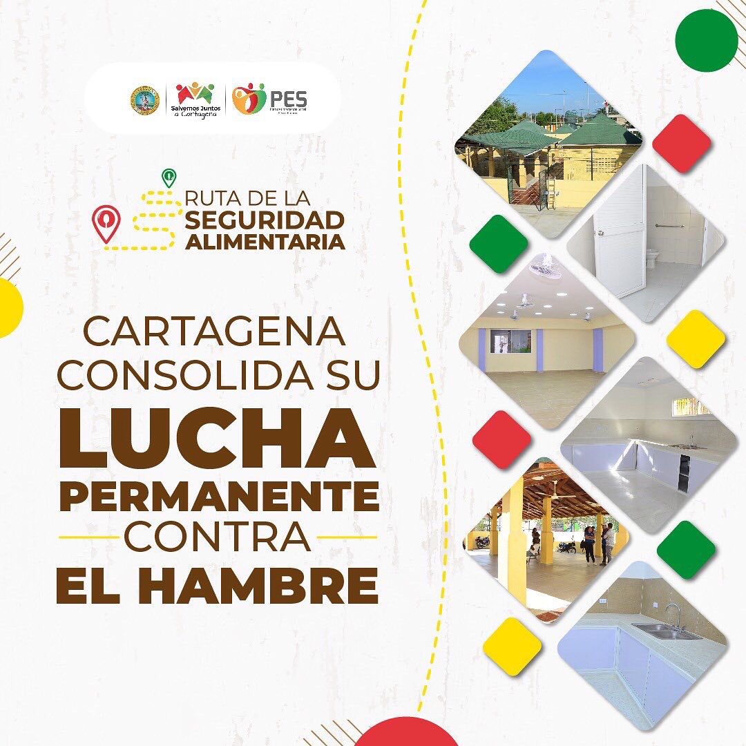 AlcaldiaCTG's tweet photo. 💡 ¡Conoce todo sobre nuestros comedores comunitarios públicos!
🍽️ #SaberConSabor | Desliza y entérate cómo avanza y se consolida la Ruta de la Seguridad Alimentaria en Cartagena.
@PESCtg
#ElPlanEs #LuchaContraElHambre #SuperarPobrezaExtrema https://t.co/eZ3TVx9W0X