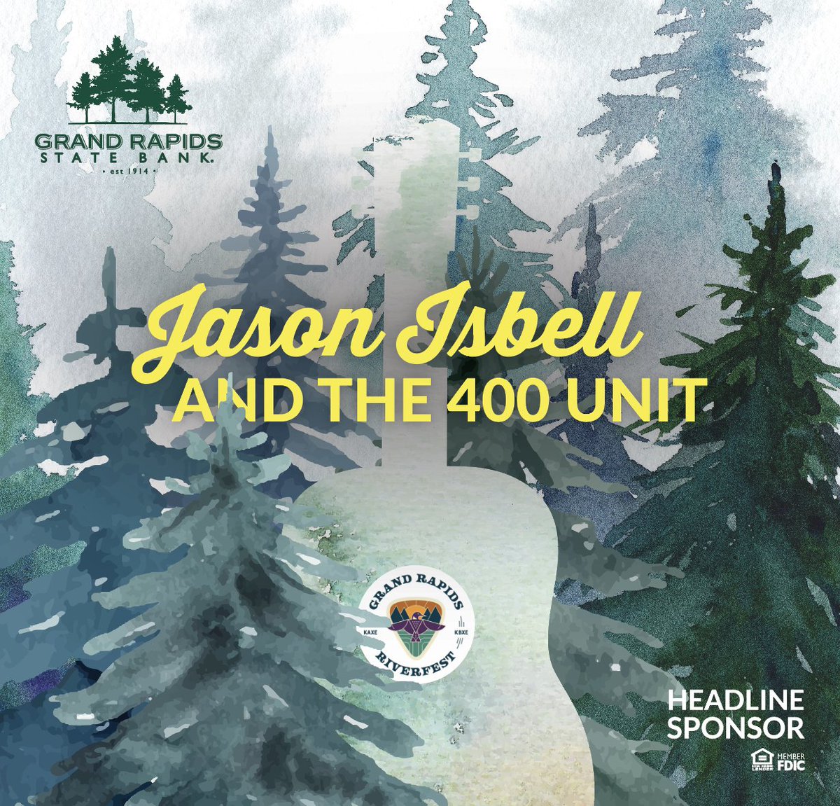 GRSB's tweet photo. 2023 Grand Rapids Riverfest headliner's new album drops tomorrow! Based in Nashville, @JasonIsbell is known as one of today’s best songwriters. Get your Riverfest tickets today to see Jason Isbell and the 400 Unit live in September! https://t.co/Akn57DNfI2 #grriverfest https://t.co/DBGWlO4ZC3