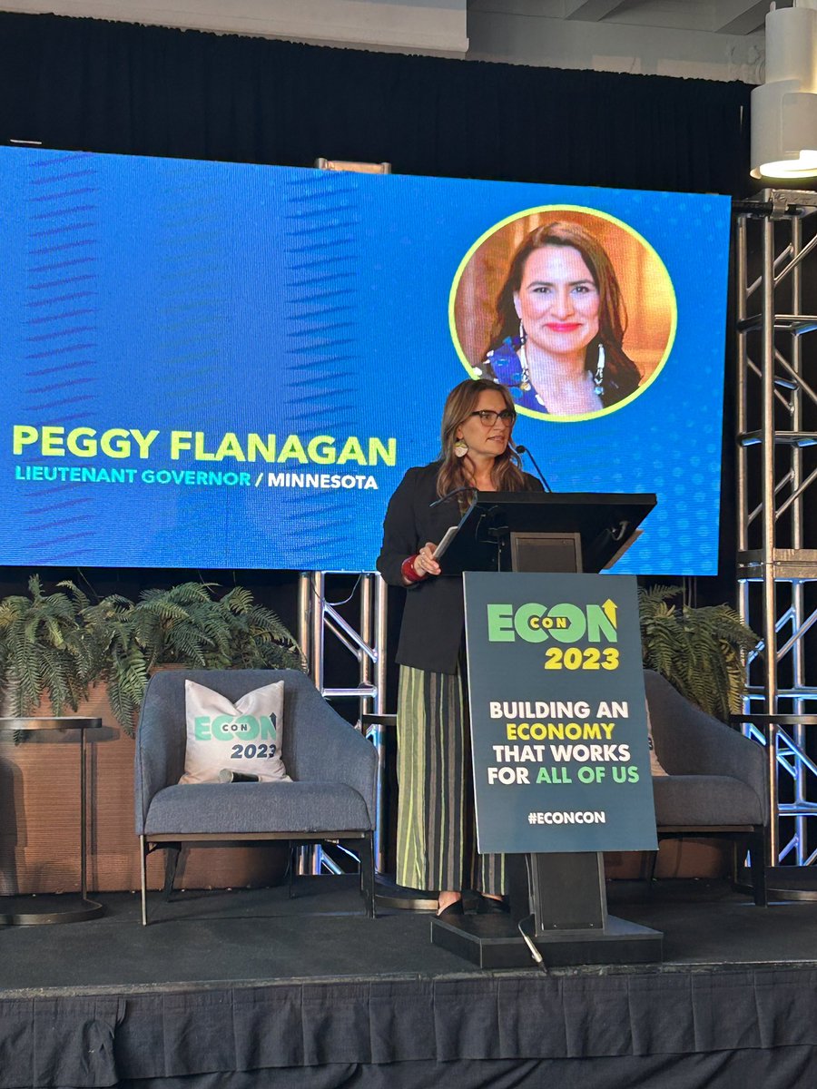 Truly inspired by @LtGovFlanagan’s historic work in MN to build an economy that works for all of us. #EconCon.