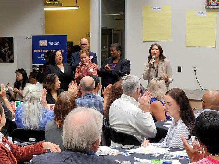 CA GovOps Secretary Amy Tong issues a call to action: Join us in closing the digital divide in CA!  Your voice matters. We’re at the #BroadbandforAll, Digital Equity Planning Workshop TODAY til 4:30 p.m. Oakstop Broadway Event Hall, 2323 Broadway. Join us!