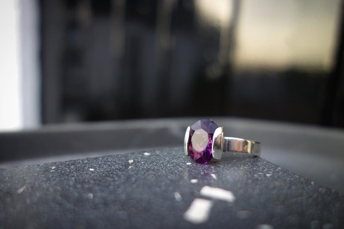 ruthamorrison's tweet photo. Bespoke White Gold and Amethyst Ring - commissioned for a special birthday. 
#handmade #whitegold #whitegoldring #amethyst #amethystring #bespokerings #handmaderings #scottishjeweller https://t.co/Clf6VZ5Uf7