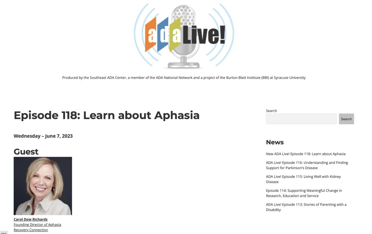 ARCaphasia tweet picture