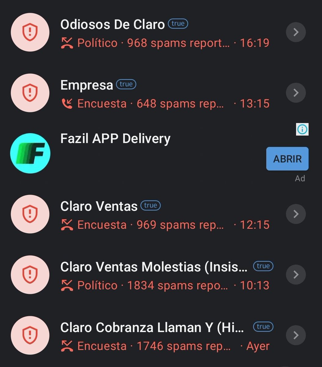 joc_andres's tweet photo. Paren su show @clarochile_cl desde ayer llamando para ofrecer sus servicios que no voy a contratar, @SERNAC #NoMolestar 🤬 https://t.co/PyQzBOXkRU