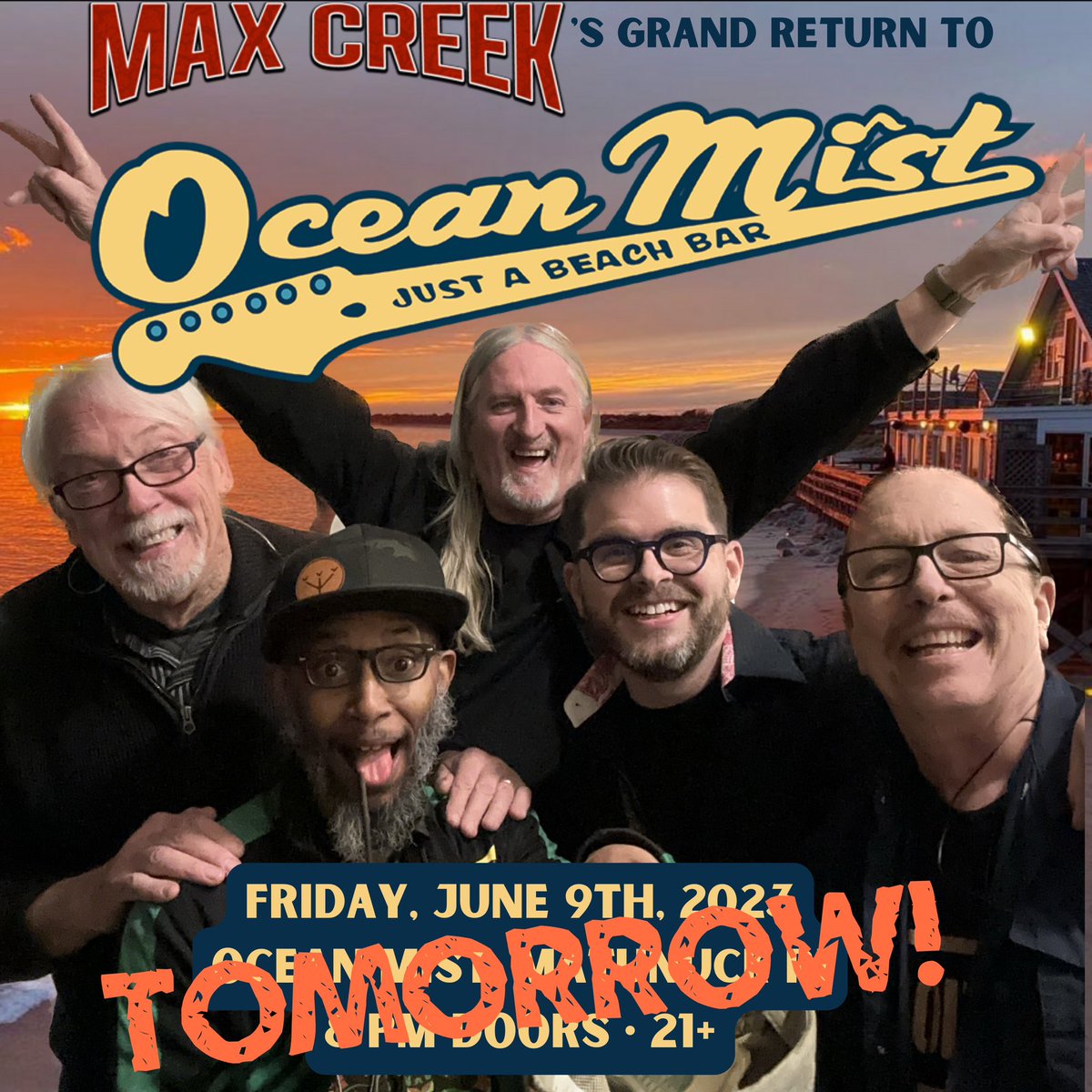 🌊 “Sea” you tomorrow at <a href="/OceanMistBar/">Ocean Mist</a> for our first show there since. . . Well, it’s been quite long enough, thank you. Don’t worry be crabby 🦀

Tickets: oceanmist.net/calendar