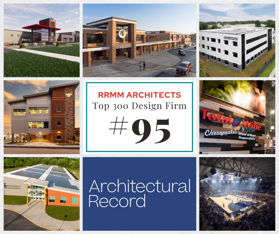 As we gear up to celebrate 35 amazing years of RRMM Architects, we can’t think of a better gift than being recognized as a Top Design firm by <a href="/ArchRecord/">Architectural Record</a>, and for the first time, we have broken into the TOP 100!