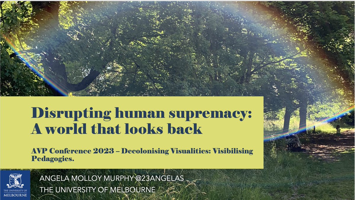 Angela Molloy Murphy (@23angelas) on Twitter photo Diffracting three stories from practice as witnessing for a world that "looks back." Association of Visual Pedagogies conference #AVP2023
<a href="/common_worlds/">Common Worlds</a> Diffracting three stories from practice as witnessing for a world that "looks back." Association of Visual Pedagogies conference #AVP2023
<a href="/common_worlds/">Common Worlds</a>