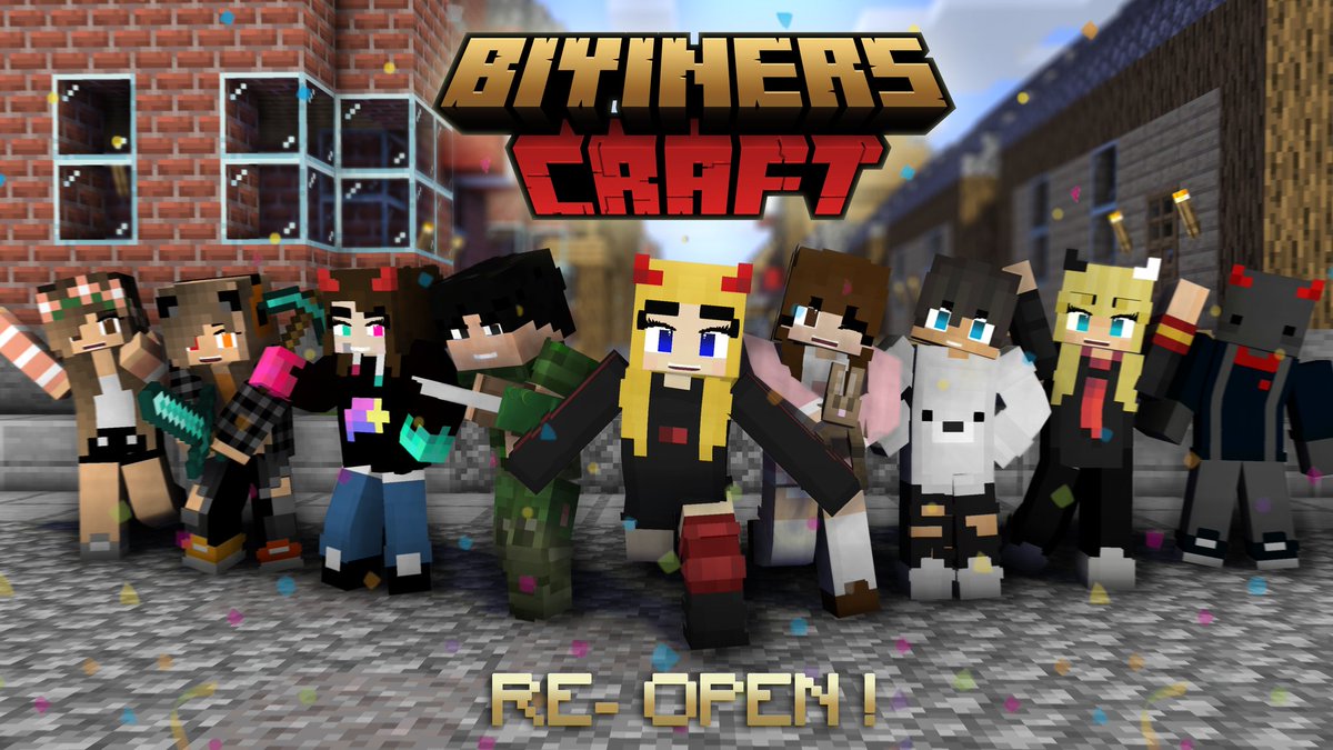 🎉Reinauguración de BIYINERSCRAFT 🎉
FECHA : 9 de Junio 
HORA: 5 PM 🇪🇸

Recuerden que se necesita tener alguno de estos roles para acceder al servidor:

Sub de Biyin
Nivel 20 en el Discord Oficial
Server Booster
Mods Ds/Twitch 

Más info en nuestro discord
discord.gg/biyiners