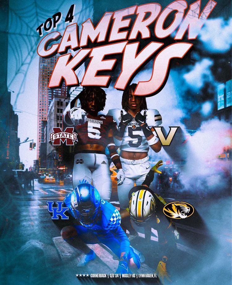 FAB 4. <a href="/MosleyDolphinFB/">Mosley Football</a> <a href="/adamgorney/">Adam Gorney</a> <a href="/Andrew_Ivins/">Andrew Ivins</a> @On3Keith @MohrRecruiting <a href="/ChadSimmons_/">ChadSimmons</a> <a href="/VandyFootball/">Vanderbilt Football</a> <a href="/HailStateFB/">Mississippi State Football</a> <a href="/MizzouFootball/">Mizzou Football</a> <a href="/UKFootball/">Kentucky Football</a>