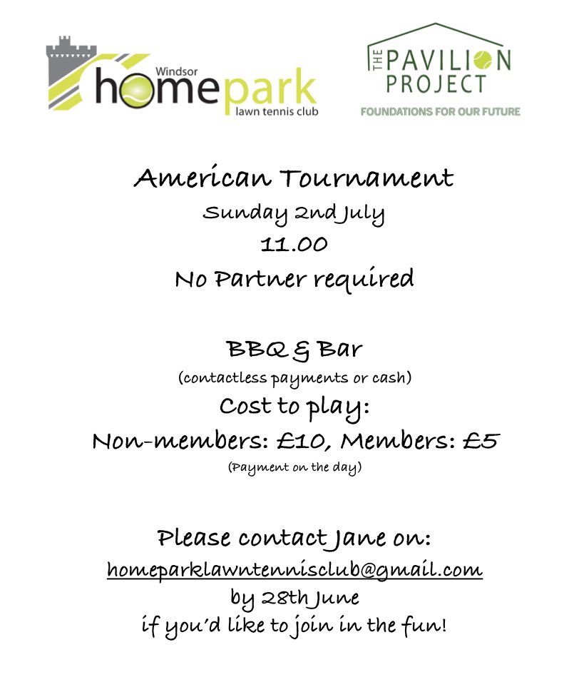 Next American tournament is July 2nd!