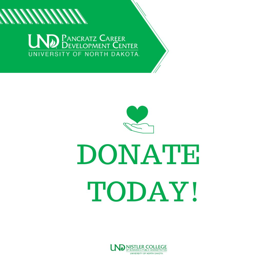 Did you know? You can donate not only professional closet items, but also money to the Pancratz Professional closet! Help the Pancratz Center fill their closet over the summer. Here's how: business.und.edu/current-studen… 💚 

#UNDProud #UNDBiz