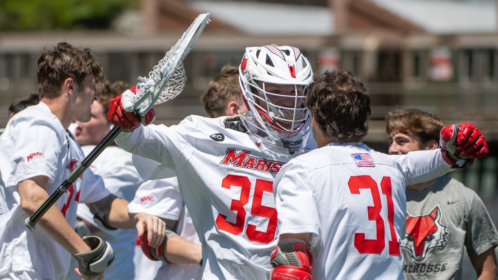Coach_Wilks's tweet photo. SR Dan O’Meara personified grit in ‘23. 0 career starts leading into ‘23, stayed the course, his story will live on forever @Marist_MensLax:

• Named Starter w/ 3 games left in ‘23
• Breaks finger on 2nd save
• 90+ saves after break
• 6 straight W’s
• MAAC Champ+Tourney MVP https://t.co/WJWEQQKrk0