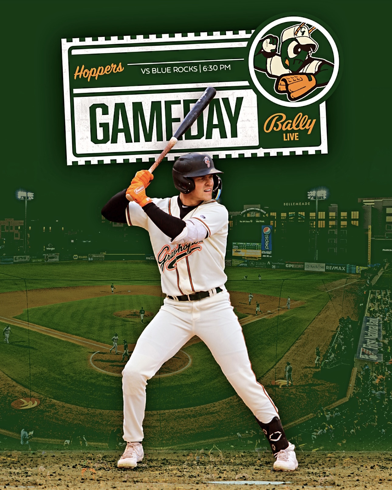 Greensboro on Twitter "What a great day for Hoppers baseball🤩 ⏰ 630 PM 📍 First