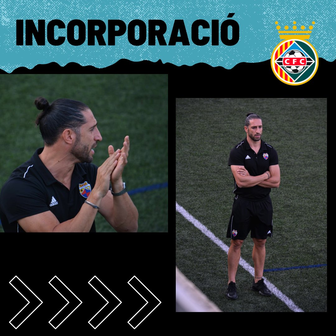 CERDANYOLAFC's tweet photo. #FUTBOLBASE

✅Nova incorporació!!

☺️Avui donem la benvinguda al club a Eric Martínez, que agafarà el timó del Juvenil A!

⚽️L’Eric és ex jugador de 3a Divisió en equips com l’UE Figueres, EC Granollers, Masnou CF, Terrassa FC, AEC Manlleu i Gavà FC.
👇🏻👇🏻
#club #juvenilA https://t.co/yruHhvf63G