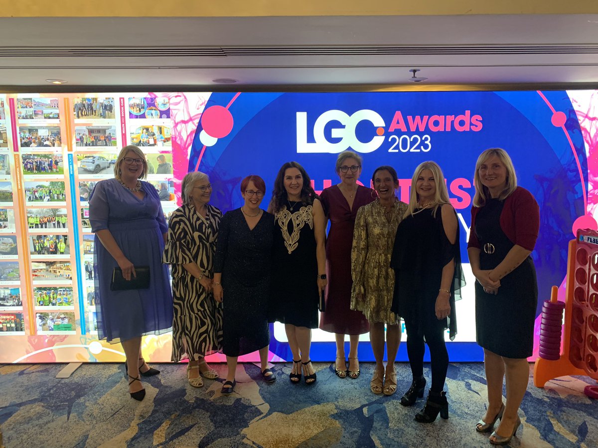 BevMilway's tweet photo. Here we go! Proud of Stockport, whatever happens tonight the work of the teams makes such a difference every day to children @ServiceEthnic @StockportMBC #lgcawards https://t.co/4ypoXn1CxJ