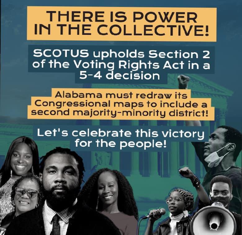 I am extremely proud to know the Alabama heroes who made all of this possible. Even prouder to know Montgomery has made history again! #fairmaps #votingrights
