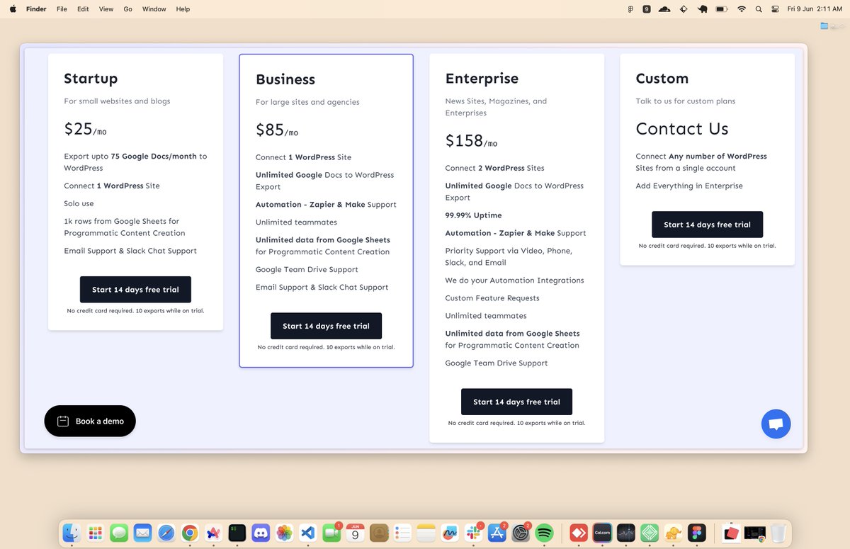 sandeep_indie's tweet image. There is a new pricing change for docswrite.com
No more unlimited website plans.

Checkout the new plans here: docswrite.com/pricing

#buildinpublic