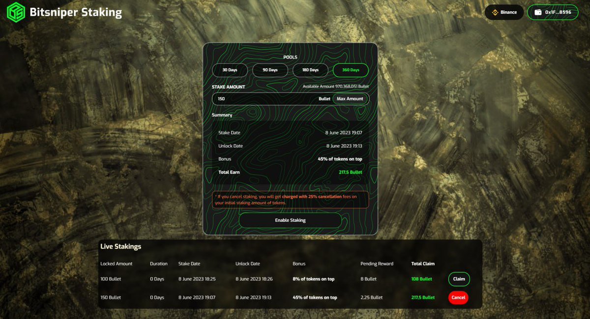 Bitsniper_io's tweet photo. A lot of new features will be released
๐ฅBitsnipers highly secure staking pool will be ready this week๐ฅ
๐ณ More Breaking News tonight in the TG ๐ณ
#staking #StakingRewards #Bitsniper #BSC #bscgem https://t.co/RpA1O2Dgcj