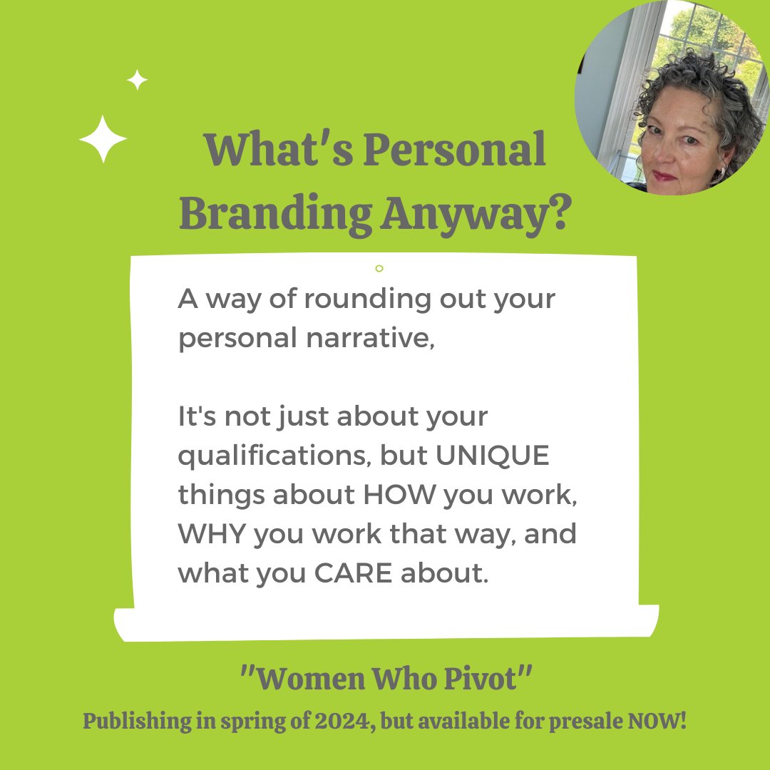 trishb1's tweet photo. Individuals want companies that vibe with their values. Articulate what matters to you in a professional, sharable way to establish your personal brand - for the pivot! Only a week left to preorder! https://t.co/nLE0CqdWtZ.
#womenwhopivot #modernauthor #booklaunch  #womenintech https://t.co/28teFT5fb1