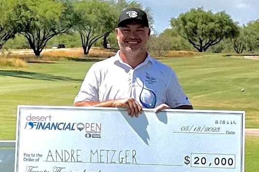 ANDRE METZGER SHOOTS 5-UNDER 65 IN FINAL ROUND, FINISHES AT 15-UNDER TO WIN 2023 DESERT FINANCIAL OPEN PRESENTED BY UNITED RENTALS
Read more at desertfinancialopen.com/news