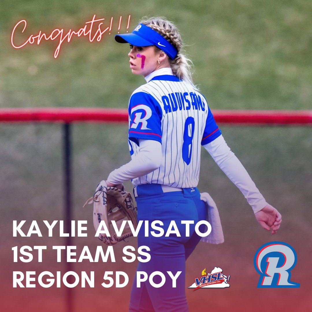 Last but not least, CONGRATULATIONS to <a href="/kaylieavvisato/">Kaylie Avvisato</a> for being named both the 1st Team SS for Class 5, Region D &amp; also the Region Player of the Year! #LND