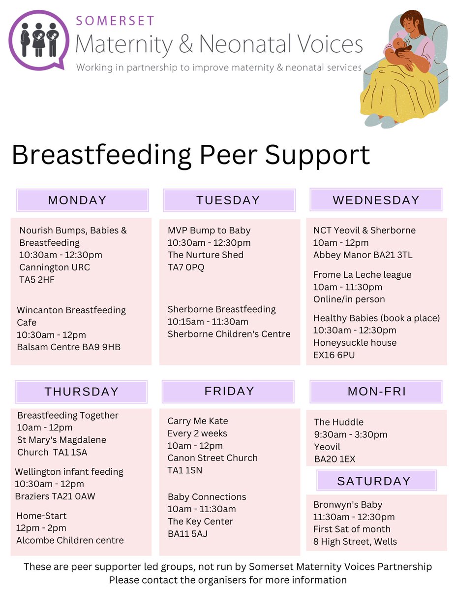 #BreastfeedingPeerSupport #Somerset #InfantFeeding #BFI #PeerSupport #BabyGroup #Breastfeeding #NewParent #NewMums #Breastmilk
