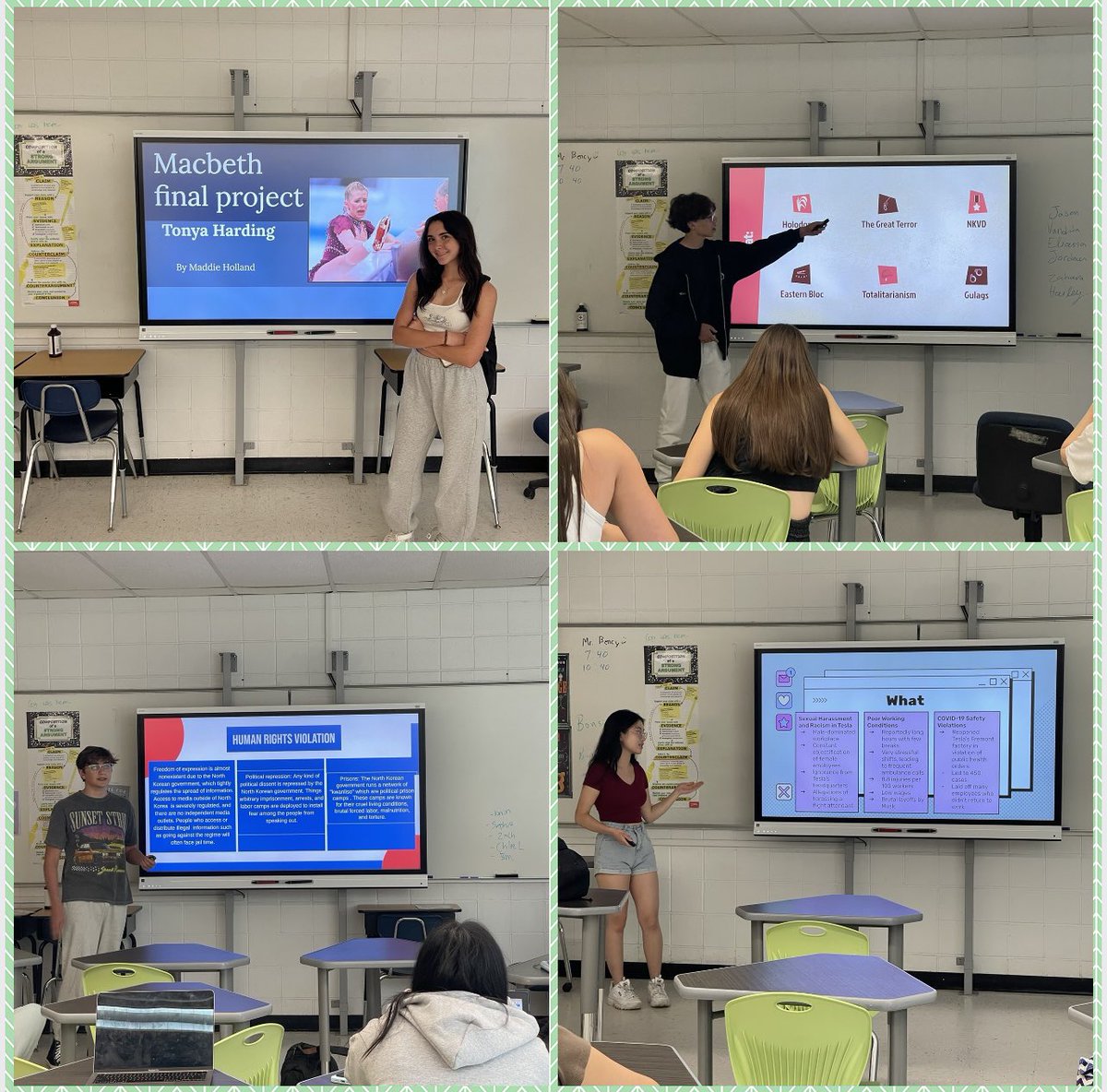 newyork3012's tweet photo. 💫 My AP students enjoyed presenting their creative final projects for our Macbeth unit where they explored thematic ideas around “power” and “ambition”… so proud! @ncte @NYTimesLearning @Shakespeare_Co @KSchulten #projectbasedlearning #studentcentered 💫💫 https://t.co/388iiDotV4