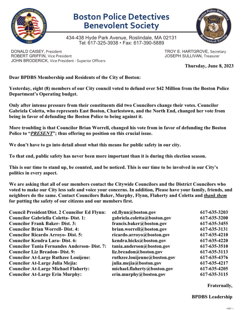 Boston Police Detectives Benevolent Society tweet media