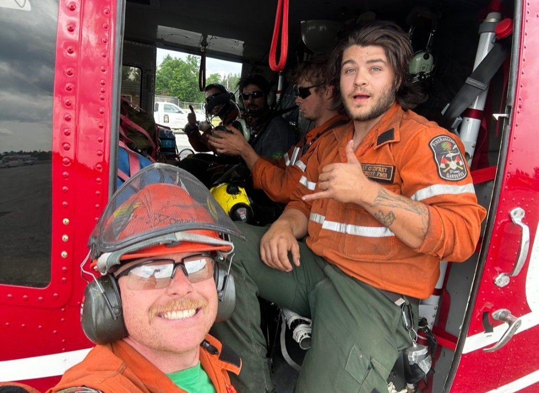 I think I worry more about him flying in helicopters all the time than fighting the fires 🥹💕 #NephewLove 🤙🏽