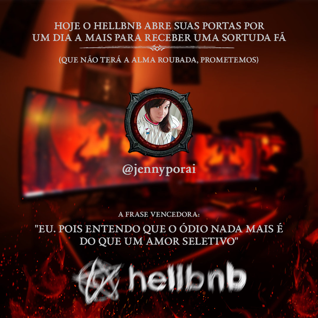 DiabloBrasil's tweet photo. É com enorme prazer que recebemos a Jenny para curtir uma noite infernal no nosso HellBnB!
Parabéns por fazer parte dessa experiência, a mãe de Santuário fica feliz com a sua presença
#DiabloIV #LivrainosDoMal #HellBnB
#Diablo #Lilith https://t.co/UtpAXDwCUh