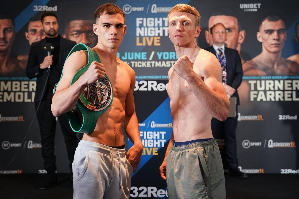 roundnboutmedia's tweet photo. Henry Turner vs Tom Farrell for the WBC International Silver Super Lightweight Championship ⚖️ #FightNight tomorrow at the York Hall #TurnerFarrell
@henryturner_123 @tomfarrell89 @frank_warren_official @queensberrypromotions @wbcboxing @boxingnews… https://t.co/Car6hYXVXr https://t.co/BYsjyYbTji