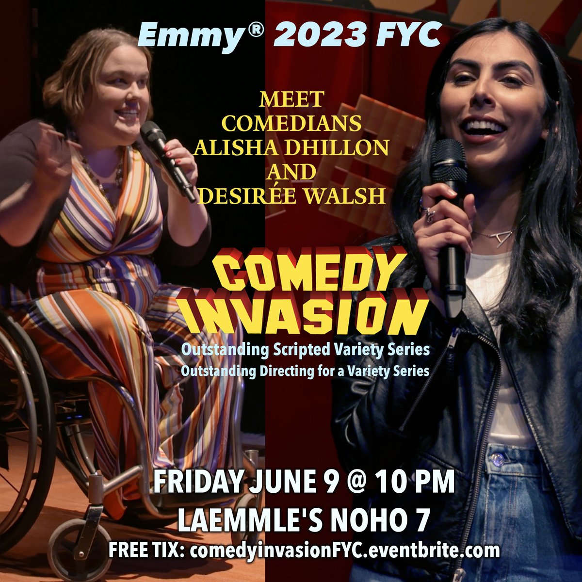 LeeQuentin's tweet image. If you are a TV Academy member please consider Comedy Invasion for  Outstanding Scripted Variety Series &amp;amp; Outstanding Directing for a  Variety Series and check out our TV Academy screener:  tinyurl.com/comedyinvasion… #comedyinvasion