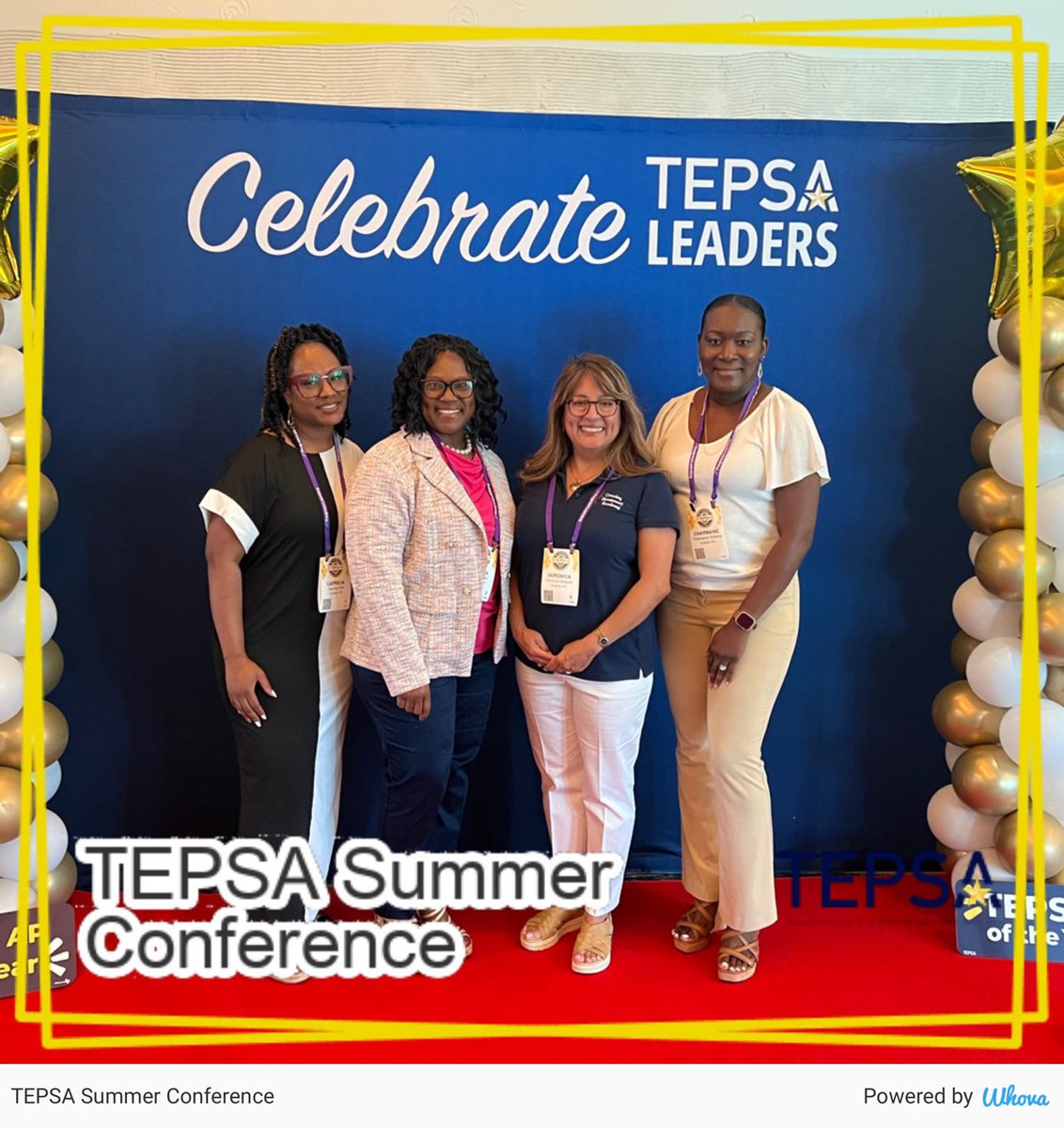 Crowley ISD principals are excited to be at TEPSA! #WeLeadTX via Whova event app whova.com/whova-event-ap…