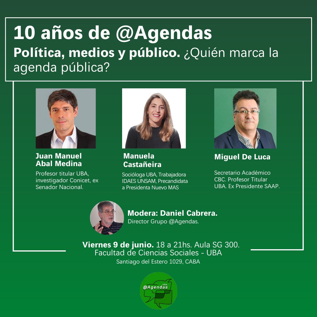 @Agendas UBA Sociales tweet media