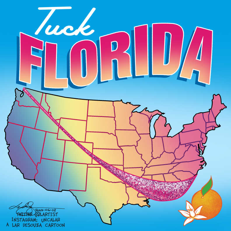Cartoon: Tuck Florida! With thanks to my friend, John Harrington, for the idea :) Enjoy!