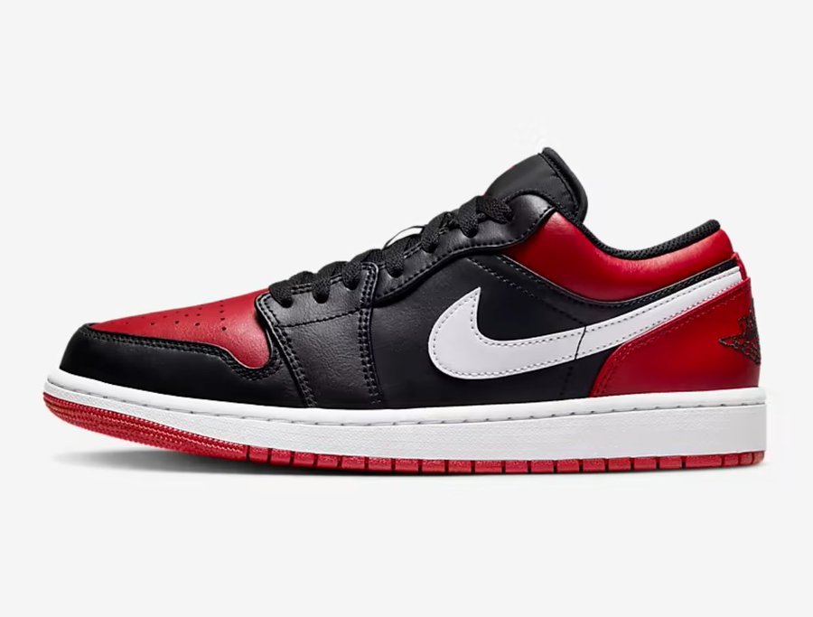 SOLELINKS's tweet photo. Ad: Today Only: Air Jordan 1 Low 'Black/White/Gym Red' at $88 + FREE shipping, use code FAMDAYS => https://t.co/lkn4cuAB0x https://t.co/eZcCTVsOZc