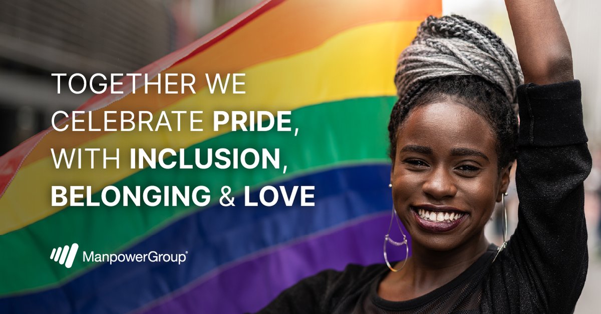 JeffWellsUK's tweet photo. Everyone deserves to feel comfortable as their true, authentic self – especially at work. How can you be a champion for #diversity, #equity, #inclusion, and #belonging in your workplace? 
For more DEIB resources, visit: ➡️ https://t.co/Q0awnunWTd
#Pride2023 #ManpowerGroupPride https://t.co/Q6nNHh1NpB