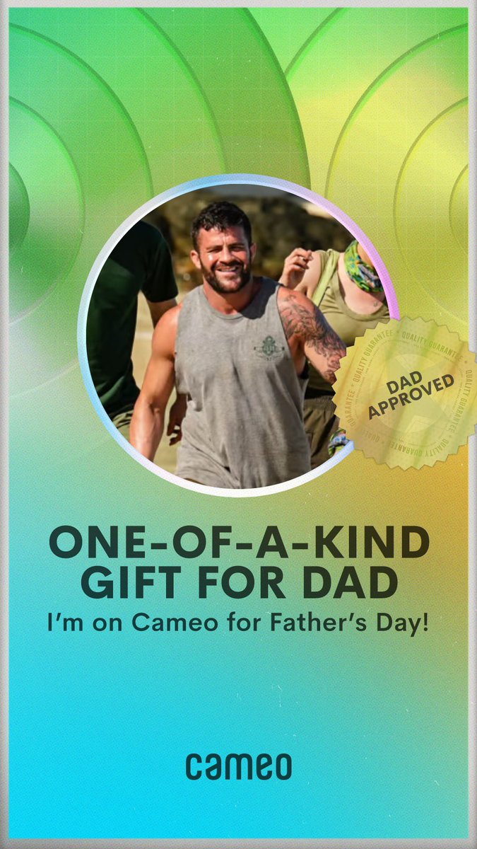 Oh Snap Book your Boy on Cameo for Father’s Day!!! #FathersDay #cameo v.cameo.com/e/WuaUlgnm7zb