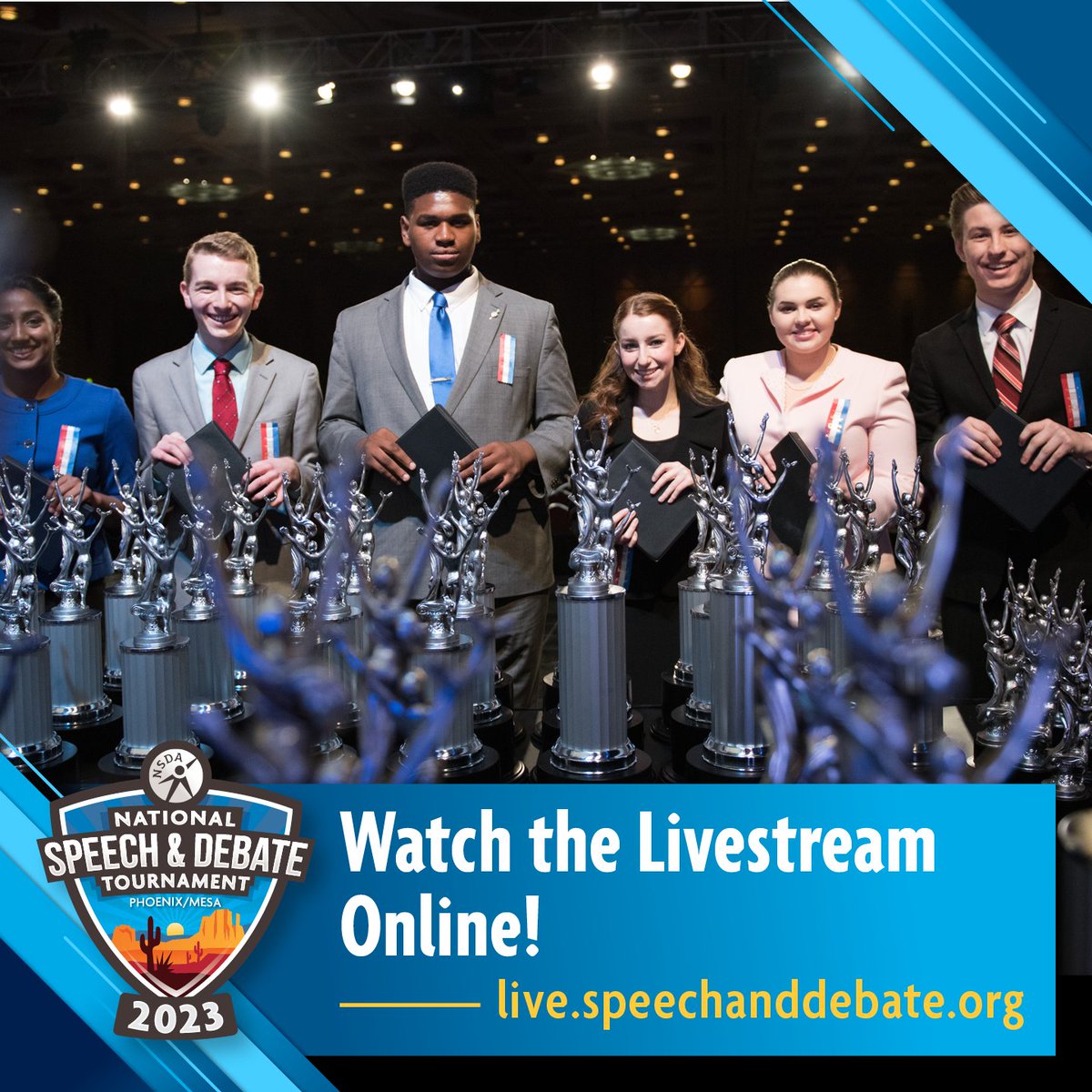 YOU’RE INVITED! Experience the power of students using their words for change. Tune in to the National Speech &amp; Debate Tournament Livestream, presented by The Institute for Speech and Debate! 💻 ➡️ bit.ly/3MggNKm