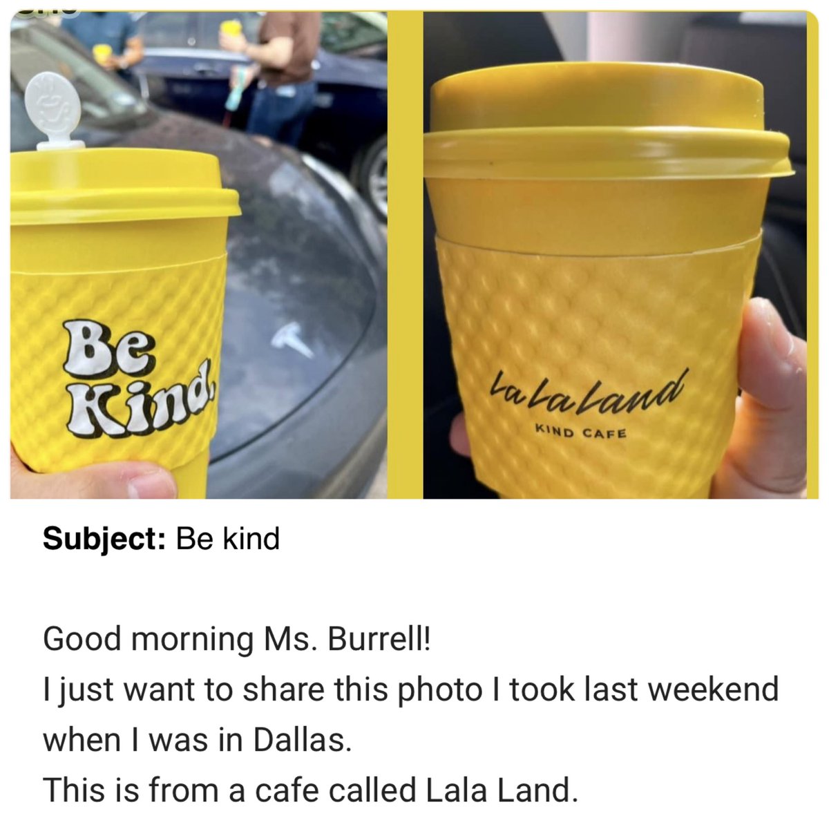 ChambersCounsel's tweet image. It’s so great to see our @ChambersCharger staff spotlighting kindness this summer. ☀️ Thank you, @EzraSmithArt1, for sharing this picture. ❤️#kindness365