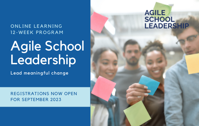 I'm excited about the wonderful group of educational leaders which I'll be working with for our final Agile School Leadership program this year, kicking off in Sep.  There's still time to secure your place and join us.  Learn more at ow.ly/agzw50OxiNe