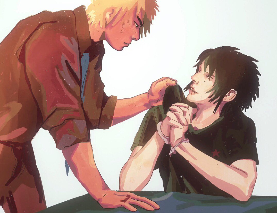 16narut1's tweet photo. au : naruto's a scout, and sasuke – a spy ;; 🥁🥁 
#snsart #sns #naruto #sasuke #sasukeuchiha #snsfanart #narutouzumaki #sasunaru #narusasu #SNS https://t.co/3ymCXzoQAX