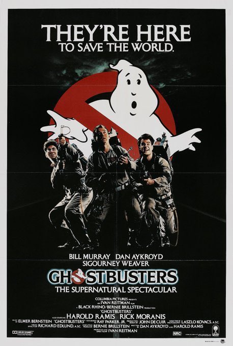 retrochenta's tweet photo. Hoy hace 39 años que se estrenó en EEUU la mítica película "Ghostbusters". Who you gonna call? https://t.co/HmkKBPbSQn