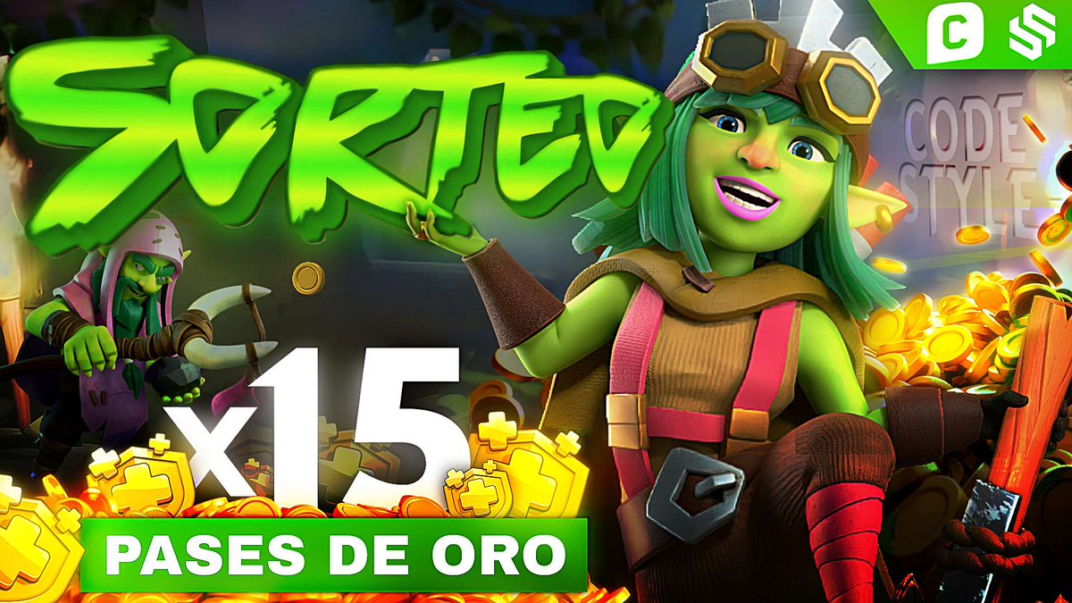 🎁🎁 MEGA SORTEO 🎁🎁

💰 15 PASES de ORO! 💰

✅ RT + LIKE ❤
✅ Seguir a @Willy_Garcia99 , <a href="/DIZI_Esports/">DIZI🦁E-Sports</a> &amp; <a href="/Style_coc/">Style</a> 
✅ Mencionar a dos amigos

Recuerden que pueden utilizar el CÓDIGO STYLE en la tienda de Supercell! 😍

Ganadores en 7 días! 🍀