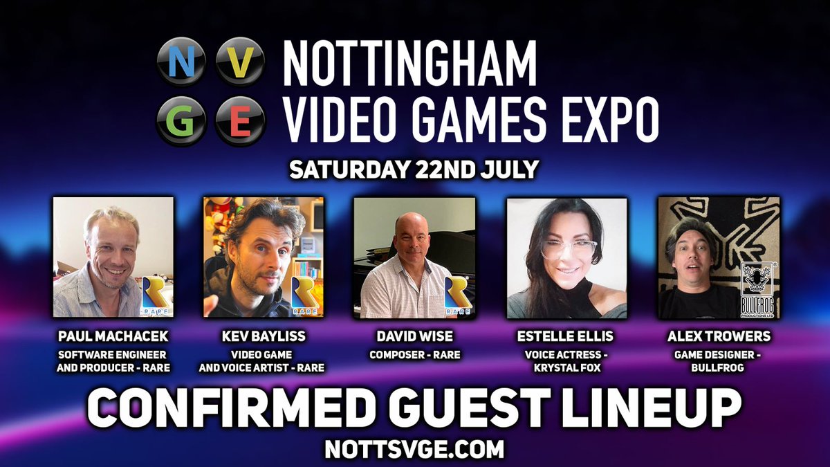 Catch up on our livestream here youtube.com/live/EPlX-zfnN…

Nottingham Video Games Expo 22nd July 2023!!

🎟 NottsVGE.com 

🔵 Big Guest Announcements
🟡 Floor plan unveiled 
🟢 Event Schedule showcased
🔴 Full Line-up
🟣 Website upgrade