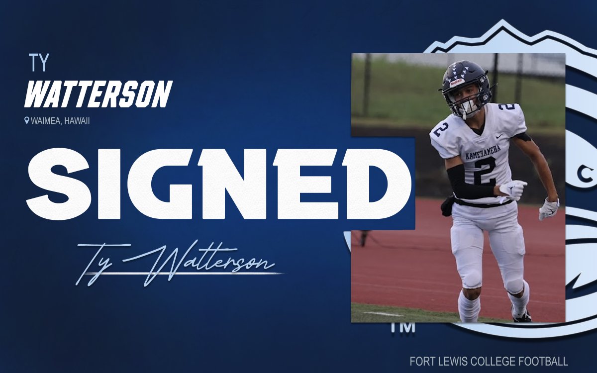 Make that two wideouts coming from the Big Island!🔥 

Welcome to the 𝙎𝙠𝙮𝙝𝙖𝙬𝙠𝙨 𝙛𝙖𝙢𝙞𝙡𝙮, Ty Watterson!                 

#ToTheTop